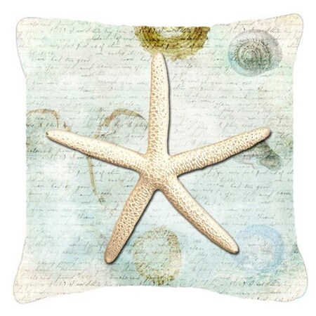 Carolines Treasures Carolines Treasures SB3036PW1414 14 x 14 in. Starfish Fabric Decorative Pillow SB3036PW1414